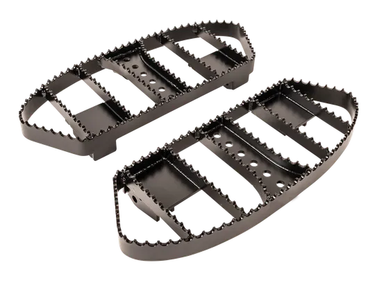 Burly Black Powder Coated Rider Floorboard