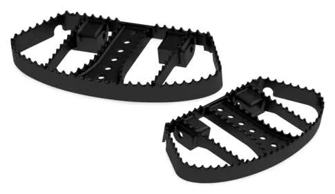 Burly Black Powder Coated Passenger Floorboard