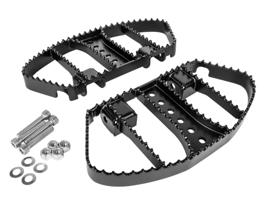 Burly Black Powder Coated Passenger Floorboard