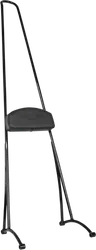 Burly 40in Black Steel Stupid Tall Sissy Bar