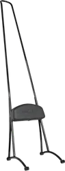 Burly 40in Black Steel Stupid Tall Sissy Bar