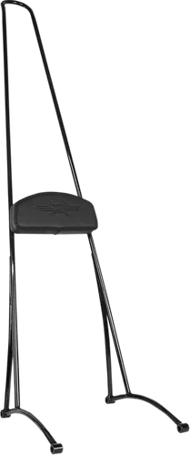 Burly 40in Black Steel Stupid Tall Sissy Bar