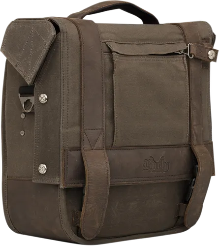 Burly Oak Waxed Cotton Leather Universal Detachable Saddlebag