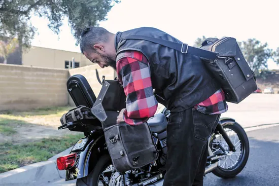 Burly Oak Waxed Cotton Leather Universal Detachable Saddlebag