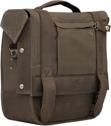 Burly Oak Waxed Cotton Leather Universal Detachable Saddlebag