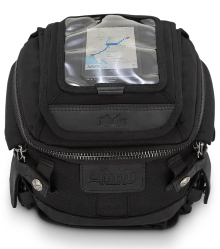 Burly Black Cordura Universal Voyager Tank Tail Bag Storage