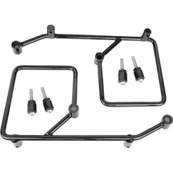 Burly Black Steel Voyager Saddlebag Mounting Bracket Kit