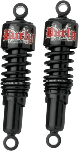 Burly 10.5in Black Rear Slammer Shock Absorber Pair