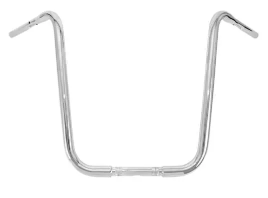 Burly 20in Chrome Steel Pre Drilled Dimpled Handlebar