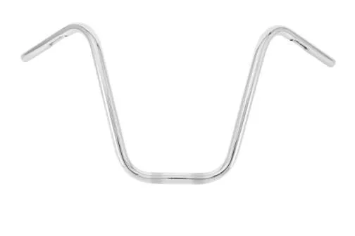 Burly 14in Chromed Steel Narrow Ape Hanger Handlebar