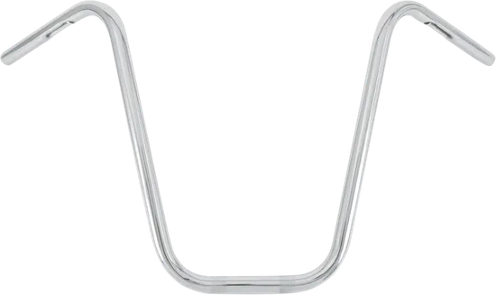 Burly 16in Chromed Steel Narrow Ape Hanger Handlebar