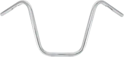 Burly 12in Chromed Steel Narrow Ape Hanger Handlebar