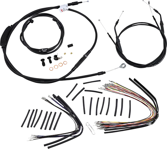 Burly 16in Black Vinyl Gorilla Control Kit wo ABS