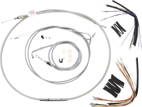 Burly 14in SS Gorilla Handlebar Controls Kit