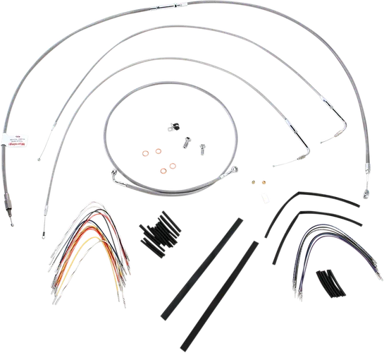 Burly 14in SS Gorilla Handlebar Controls Kit