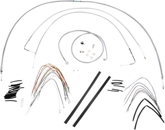 Burly 14in SS Gorilla Handlebar Controls Kit