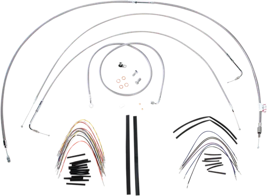 Burly 16in SS Gorilla Handlebar Controls Kit