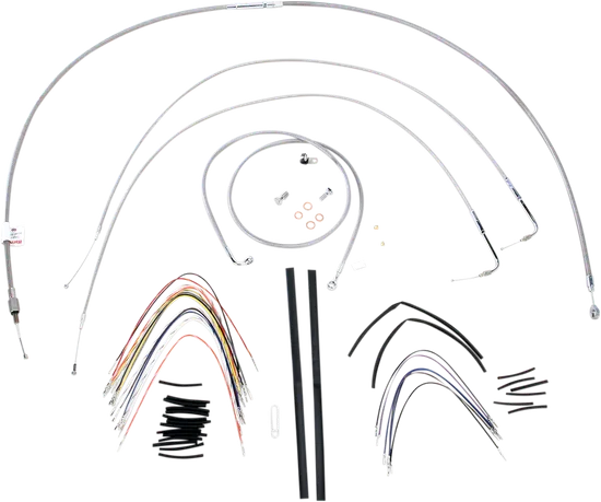 Burly 16in SS Gorilla Handlebar Controls Kit