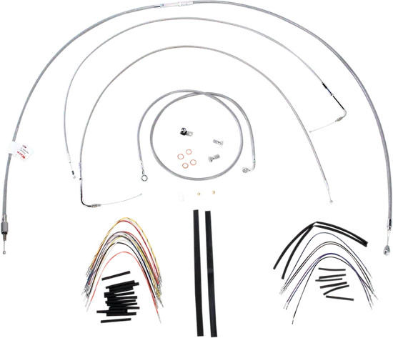 Burly 18in SS Gorilla Handlebar Controls Kit