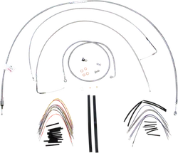 Burly 18in SS Gorilla Handlebar Controls Kit