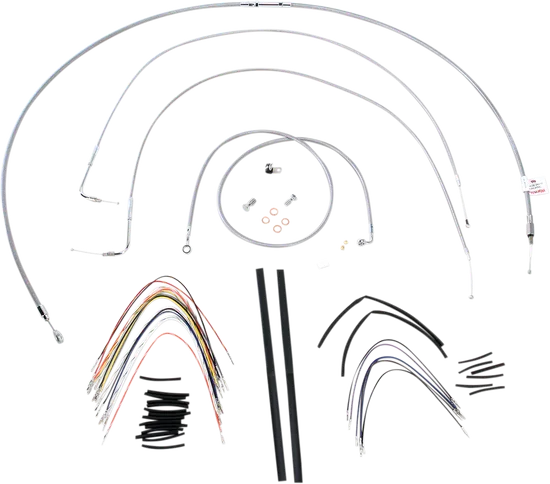 Burly 18in SS Gorilla Handlebar Controls Kit