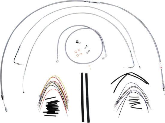 Burly 18in SS Gorilla Handlebar Controls Kit