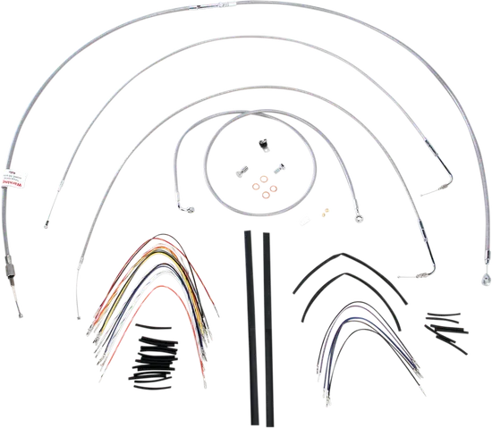 Burly 18in SS Gorilla Handlebar Controls Kit