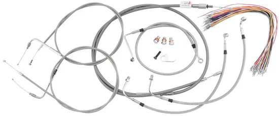 Burly 14in SS Gorilla Handlebar Controls Kit