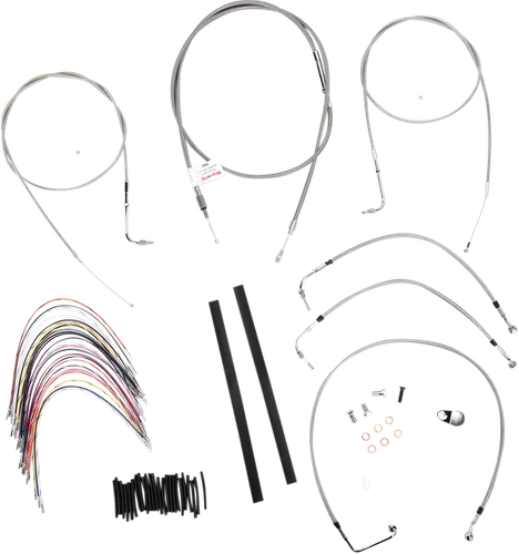 Burly 16in SS Gorilla Handlebar Controls Kit