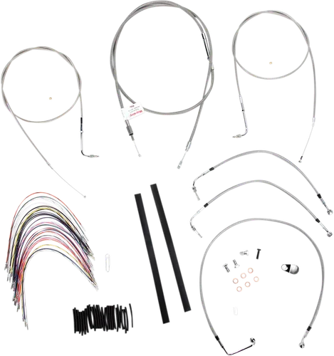 Burly 18in SS Gorilla Handlebar Controls Kit