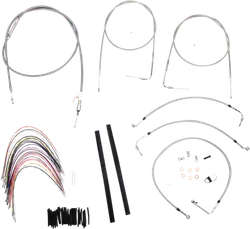 Burly 14in SS Gorilla Handlebar Controls Kit wo Cruise