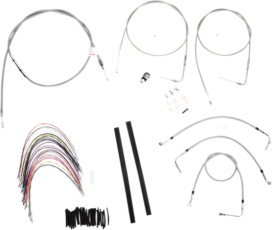 Burly 16in SS Gorilla Handlebar Controls Kit wo Cruise