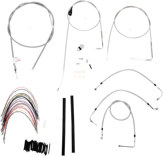 Burly 16in SS Gorilla Handlebar Controls Kit w Cruise