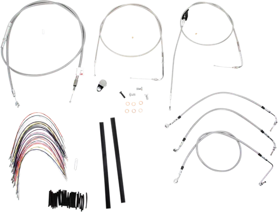 Burly 18in SS Gorilla Handlebar Controls Kit w Cruise