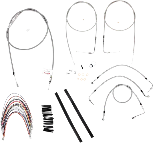 Burly 16in SS Gorilla Handlebar Controls Kit wo Cruise