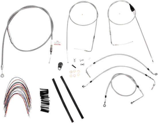Burly 14in SS Gorilla Handlebar Controls Kit w Cruise