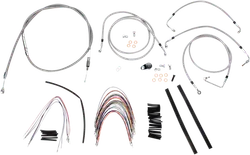 Burly 14in SS Bagger Handlebar Controls Kit w ABS