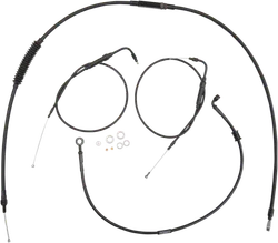 Burly Black Clubman Bar Controls Kit wo ABS