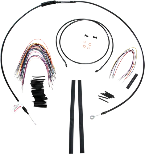 Burly 15in Black Vinyl Bagger Control Kit w ABS