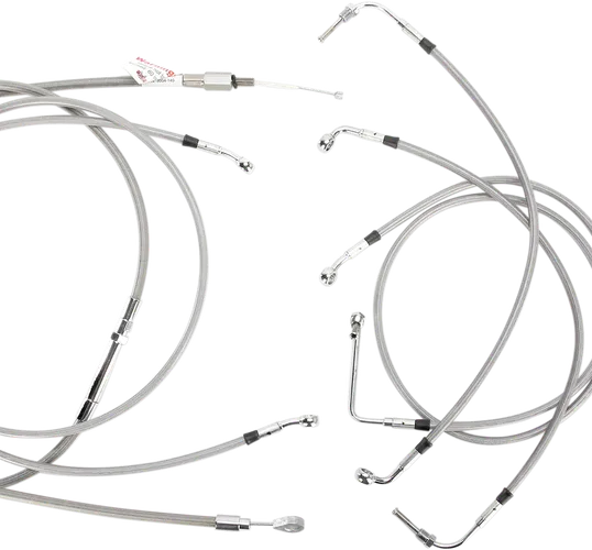 Burly 15in SS Bagger Handlebar Controls Kit w ABS