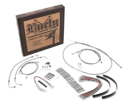 Burly 13in SS Gorilla Handlebar Controls Kit wo ABS