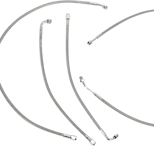 Burly 15in SS Bagger Handlebar Controls Kit wo ABS