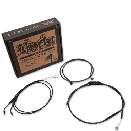 Burly 8in Black Handlebar Controls Kit