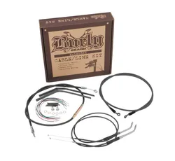 Burly 8in Black Handlebar Controls Kit
