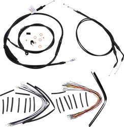 Burly 14in Black Jail Bar Controls Kit
