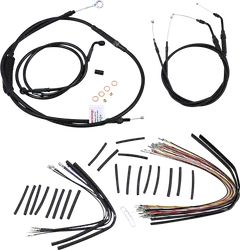 Burly 12in Black Jail Bar Controls Kit