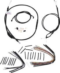 Burly 14in Black Jail Bar Controls Kit