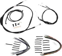 Burly 14in Black Jail Bar Controls Kit