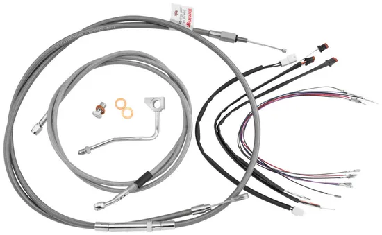 Burly 14in SS Gorilla Handlebar Controls Kit w ABS