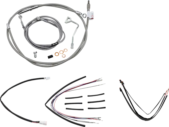 Burly 16in SS Gorilla Handlebar Controls Kit w ABS